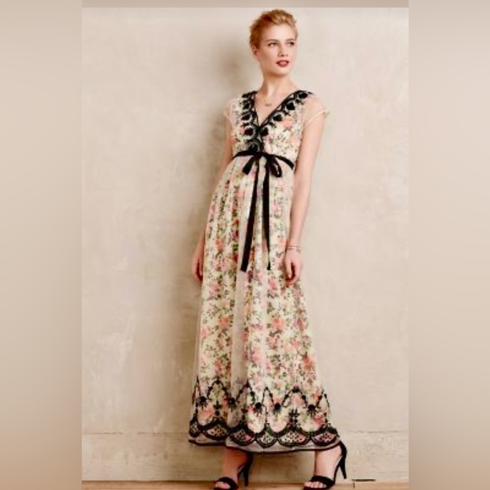 Vineet Bahl double layer beaded dress sz 8